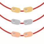 Two-Plate Diamond String Bracelet