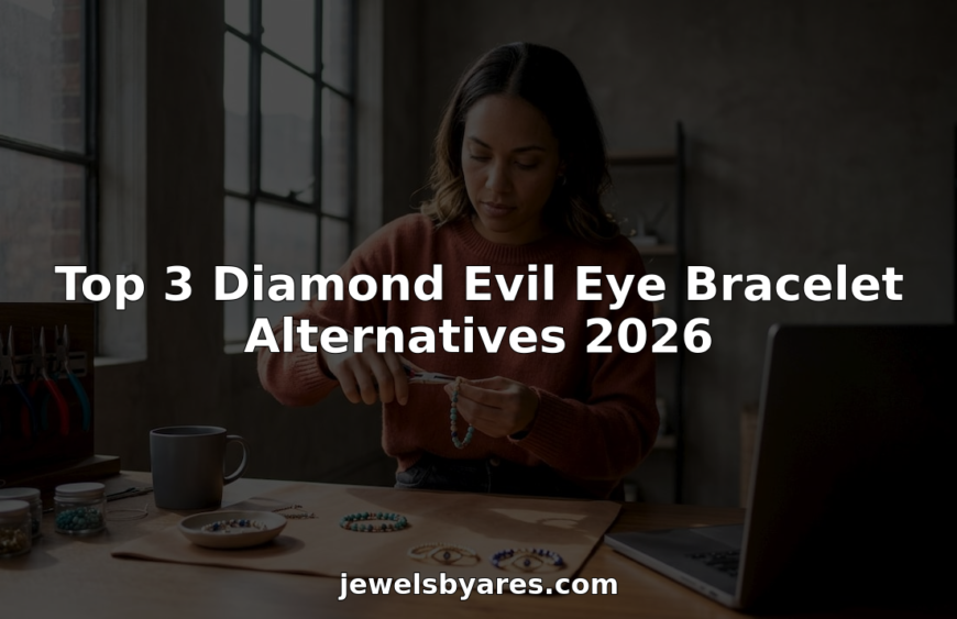 Artisan crafting diamond evil eye bracelet alternatives