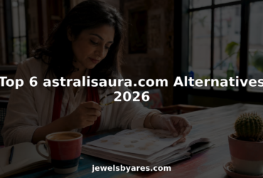 Woman reviewing catalog of handmade jewelry alternatives